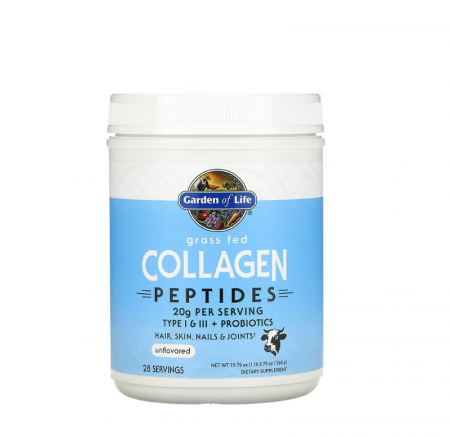 Oase & Articulatii - Grass Fed Collagen Peptides Powder 560g - Garden Of Life