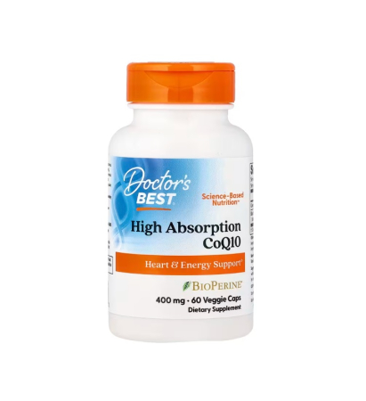 High Absorption CoQ10 with BioPerine 400mg 60 Capsule - Doctor's Best