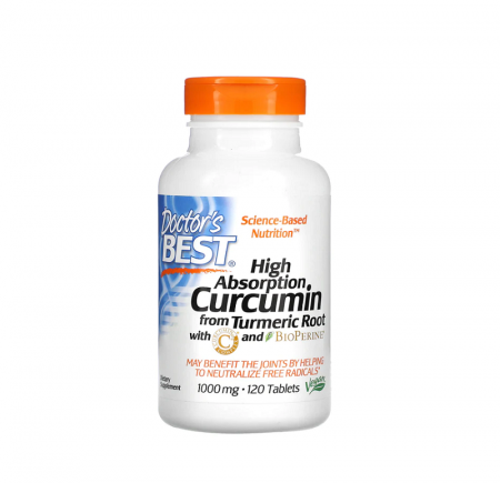 Pentru Digestie - High Absorption Curcumin 1000mg 120 Tablete - Doctor's Best