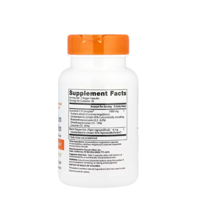 High Absorption Curcumin 500mg 120 Capsule - Doctor's Best [1]