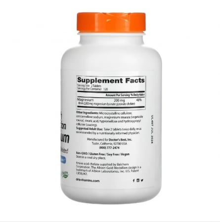 High Absorption Magnesium 100mg 240Tablete - Doctor's Best [1]