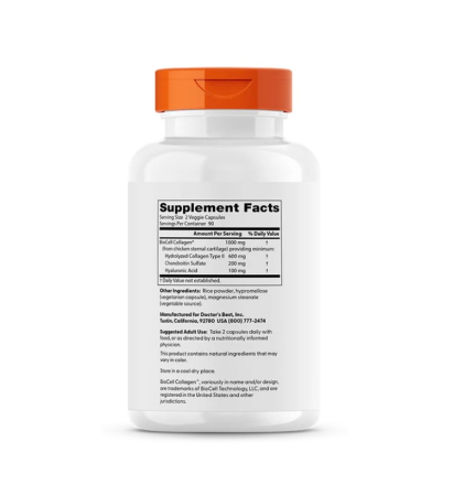 Hyaluronic Acid + Chondroitin Sulfate with BioCell Collagen 180 Capsule - Doctor's Best [1]
