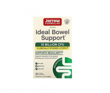 Pentru Digestie - Ideal Bowel Support 10 Billion CFU 30 capsule vegetale - Jarrow Formulas