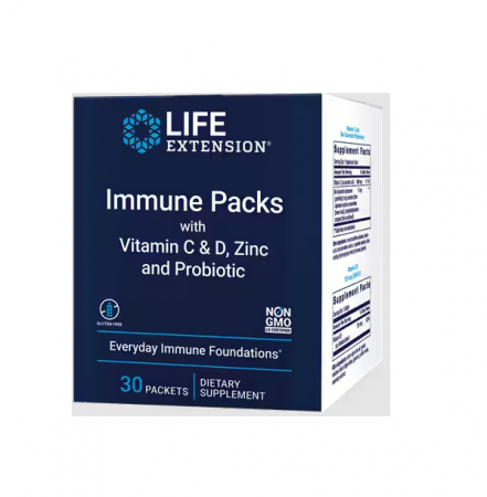 Multivitamine - Immune Packs with Vitamin C & D, Zinc and Probiotic 30 plicuri - Life Extension
