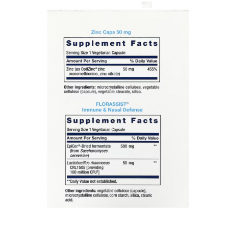 Immune Packs with Vitamin C & D, Zinc and Probiotic 30 plicuri - Life Extension [1]