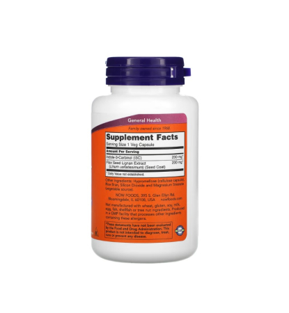 Indole-3-Carbinol I3C 200mg 60 capsule - NOW Foods [1]
