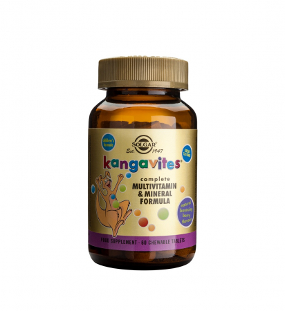 OFERTE SPECIALE - Kangavites Bouncing Berry Complete Multivitamin and Mineral Formula 60 tablete masticabile - Solgar