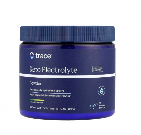 Keto - Keto Electrolyte Powder, Lemon Lime 330 grame - Trace Minerals