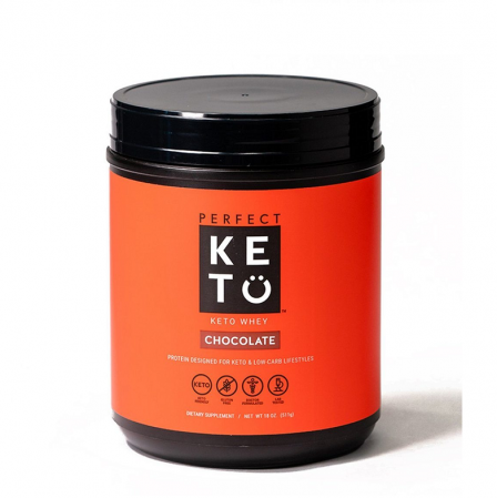 Perfect KETO - Keto Whey Protein Powder MCT Chocolate 511g - Perfect Keto