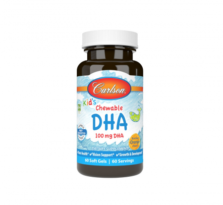 Carlson - Kid's Chewable DHA 100mg Orange 60 capsule moi - Carlson