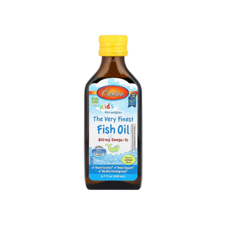 Carlson - Kid's The Very Finest Fish Oil 800mg 200 ml. - Carlson Labs