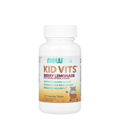 Oase & Articulatii - Kid Vits Berry Blast 120 tablete masticabile - NOW Foods