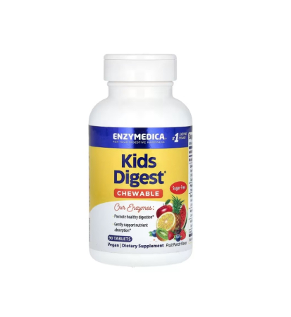 Probiotice & Prebiotice - Kids Digest Chewable, fruit punch, 90 tablete masticabile - Enzymedica