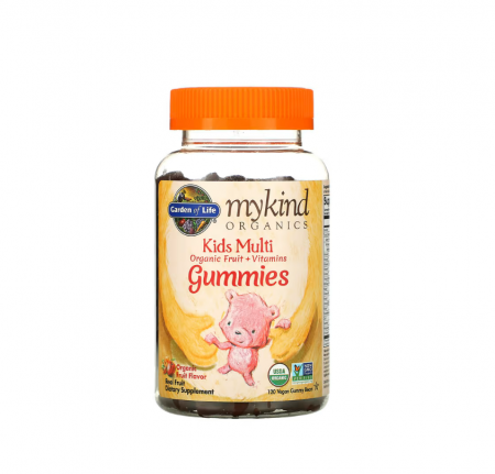 Pentru Copii - Kids Multi Organic Fruit Flavor 4+ ani 120 Vegan Gummy Bears - Garden of Life