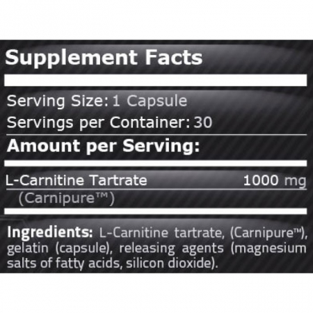 L-Carnitine 1000mg 30 Capsule - Pure Nutrition [1]