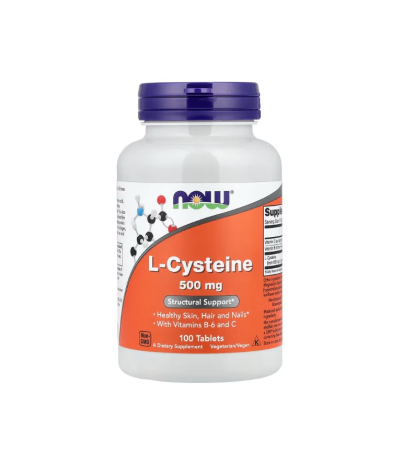 Controlul Greutatii & Sport - L-Cysteine 500mg 100 tablete - NOW Foods