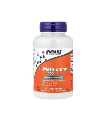 Controlul Greutatii & Sport - L-Methionine 500mg 100 capsule - NOW Foods