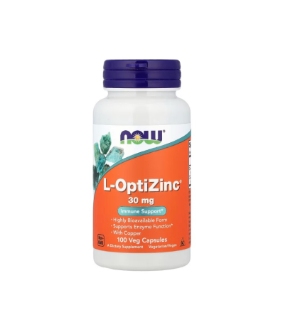 Vitamine & Minerale - L-OptiZinc 30mg 100 capsule - NOW Foods