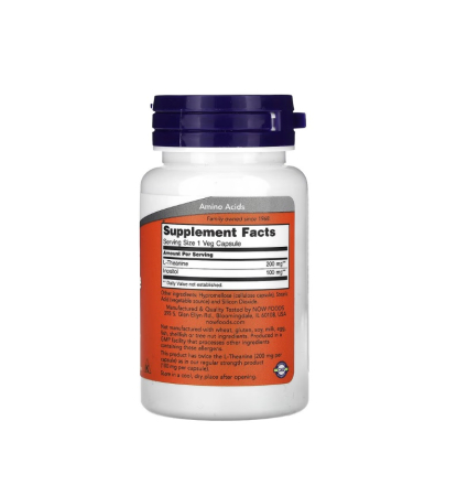 L-Theanine with Inositol 200mg 60 capsule - NOW Foods [1]