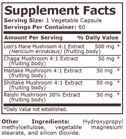 Lion's Mane Complex 60 capsule vegetale - Pure Nutrition USA [1]