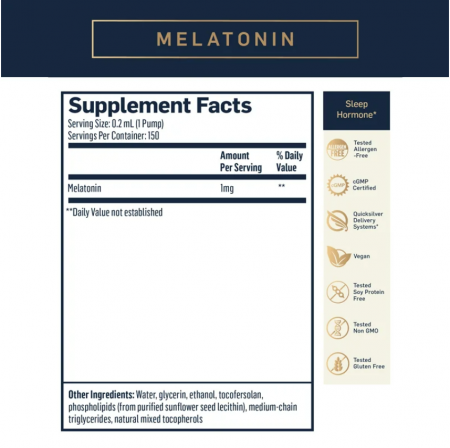 Melatonina lipozomala Quicksilver [1]