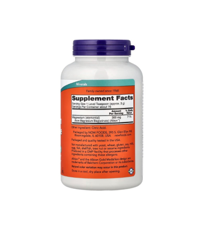 Magnesium Bisglycinate Powder 227g - NOW Foods [1]