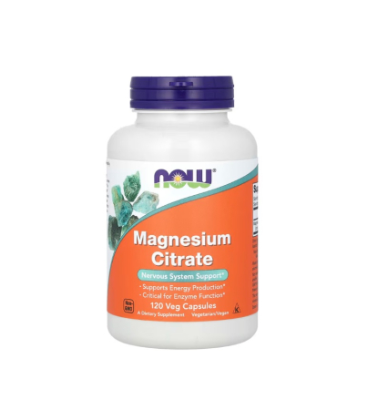 Energie - Magnesium Citrate 120 capsules - NOW Foods