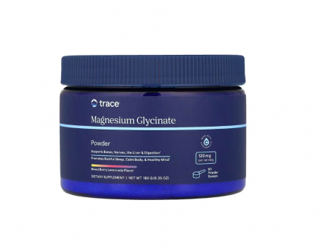 Oase & Articulatii - Magnesium Glycinate Powder, Mixed Berry Lemonade 180 grame - Trace Minerals