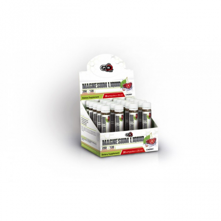 Vitamine & Minerale - Magnesium Liquid + Vitamin C, Cirese, 20 fiole x 25 ml. - Pure Nutrition