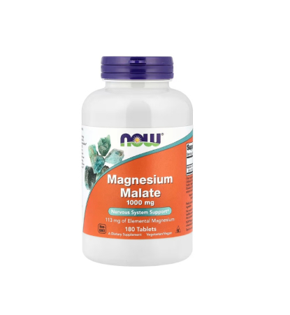 Producatori - Magnesium Malate 1000 mg 180 tablete - NOW Foods
