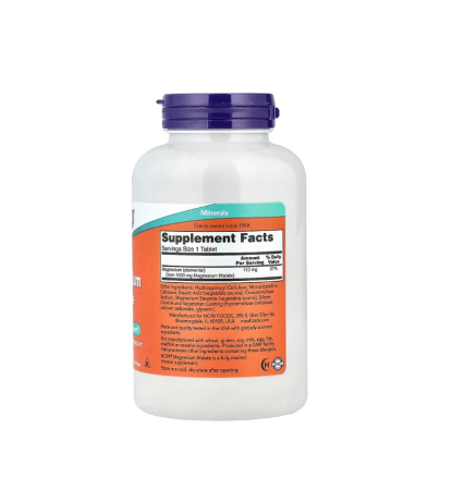 Magnesium Malate 1000 mg 180 tablete - NOW Foods [1]