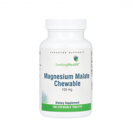 Seeking Health - Magnesium Malate Chewable 100mg 100 tablete - Seeking Health