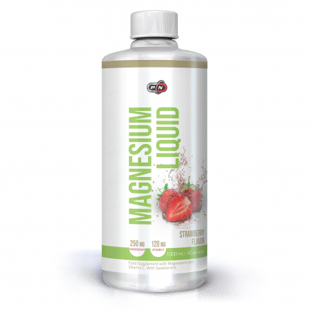 Vitamine & Minerale - Magneziu Lichid + Vitamina C 1000 ml Strawberry - Pure Nutrition