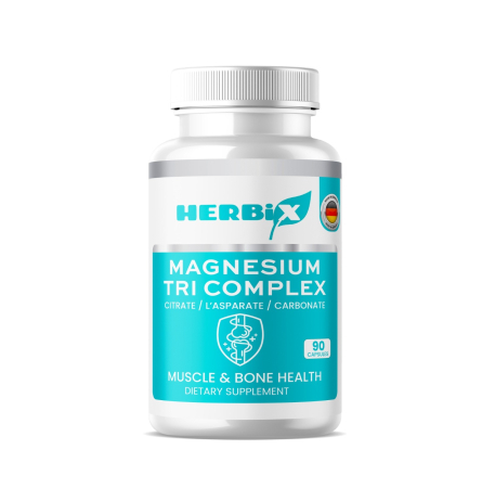 Herbix - Magneziu Triplu Complex 90 Capsule - Herbix