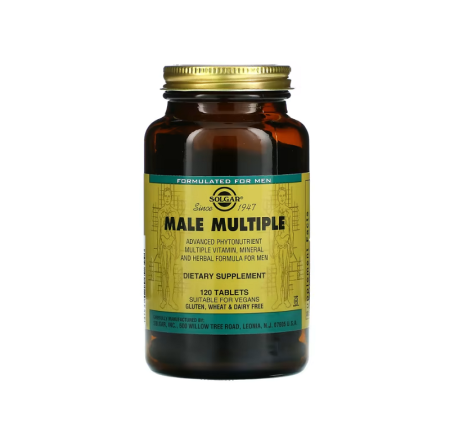 Minerale - Male Multiple (Complex de vitamine si minerale pentru Barbati) 120 Tablete - Solgar