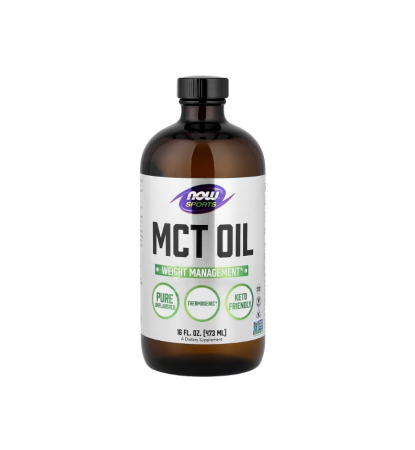 Controlul Greutatii & Sport - MCT Oil Pure 473 ml - NOW Foods