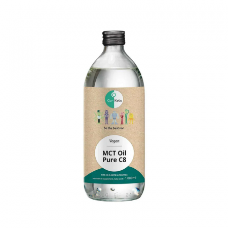 Keto - MCT Oil Pure Coconut C8 1000ml - Go-Keto