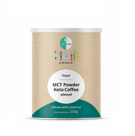 Controlul Greutatii - MCT Powder Keto Coffee Almond/Amaretto 250g - Go-Keto