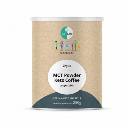 Keto - MCT Powder Keto Coffee Cappuccino 250g - Go-Keto