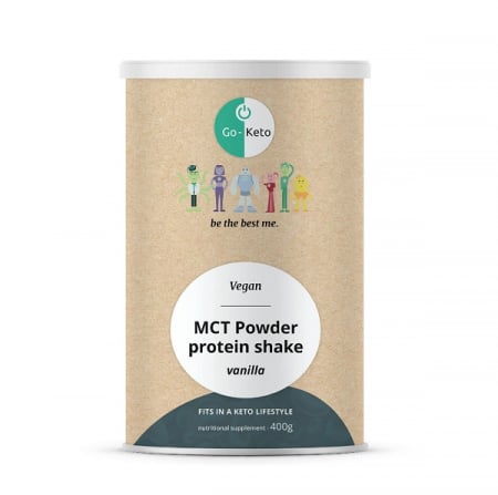 Keto - MCT Powder Keto Protein Shake Vanilla 400g. - Go-Keto