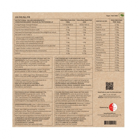 MCT Powder Keto Protein Shake Vanilla 400g. - Go-Keto [1]