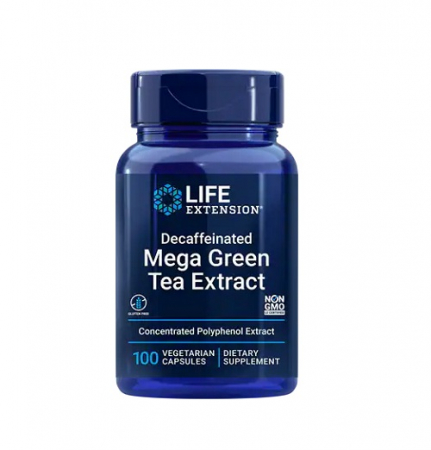 Mega Green Tea Extract Decaffeinated 100 Capsule - Life Extension