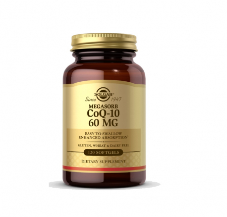 Inima - Megasorb CoQ-10 60mg 120 capsule moi - Solgar