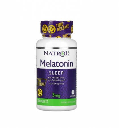 Natrol - Melatonin 3mg Time Release 100 tablete - Natrol