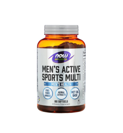 Multivitamine - Men's Active Sports Multi 180 capsule moi - NOW Foods