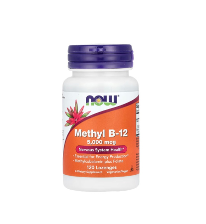 Producatori - Methyl B-12 5000 mcg 120 comprimate - NOW Foods