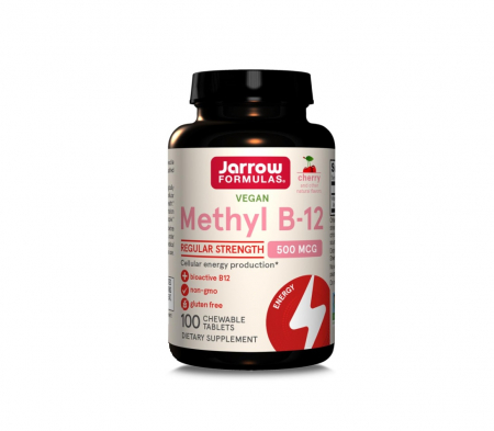 Vitamine & Minerale - Methyl B-12 cherry flavor 500mcg 100 - Jarrow Formulas