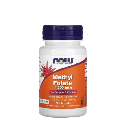 Vitamine & Minerale - Methyl Folate 1000mcg 90 tablete - NOW Foods