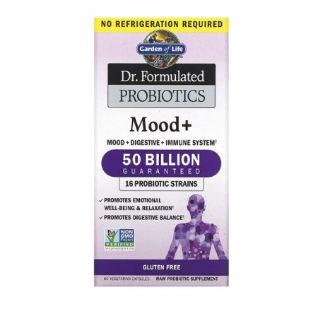 Pentru Digestie - Mood+ Dr. Formulated Probiotics 60 Capsule - Garden Of Life