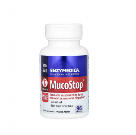 Enzymedica - MucoStop 96 Capsule - Enzymedica